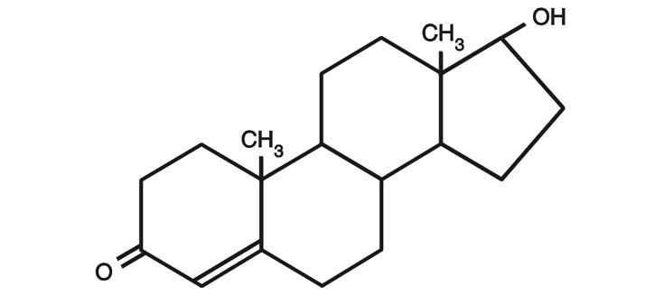 Molécula da testosterona